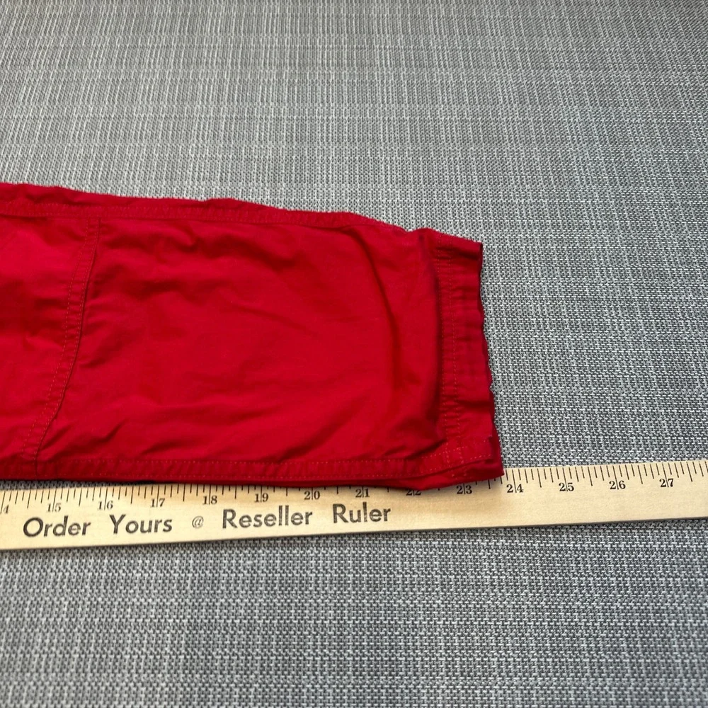 Hanna Andersson Kids Red‎ Cotton Lined Cargo Pants US 10 Drawstring